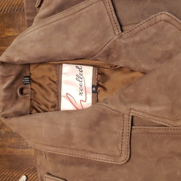 Vintage 100% Suede Trench Coat - Picture 7 of 9